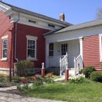 Oldest brick building in Waukesha County with addition.