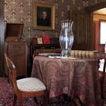 Formal Victorian parlor.
